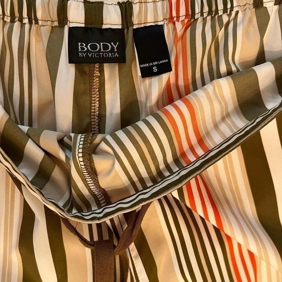 Victoria Secret Body By Victoria Secret Women's Multi-color Stripes Pants NWOT - Picture 2 of 8